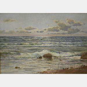 Albert Blaetter (German, 1878-1930) Seascape.