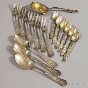 Small Group of Sterling Silver Flatware
