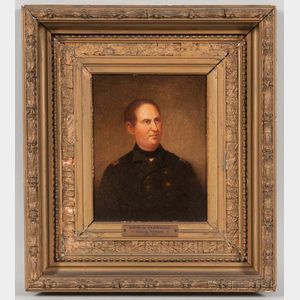 Attributed to George Healy (American, 1813-1894) Portrait of David G. Farragut.