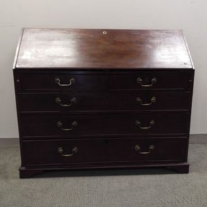 Georgian Walnut Slant-lid Desk