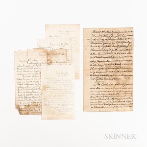 Four Letters Written from Savannah, Georgia, Near the End of the Civil War.