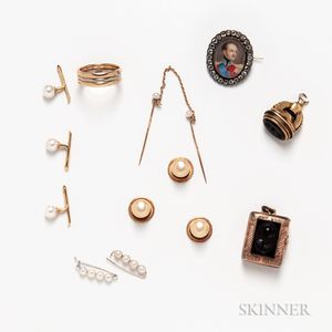 Group of Antique Jewelry and Accessories