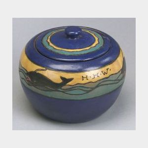 Paul Revere Pottery Covered Jar