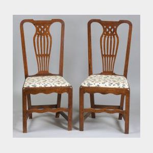 Set of Five French Provincial Side Chairs