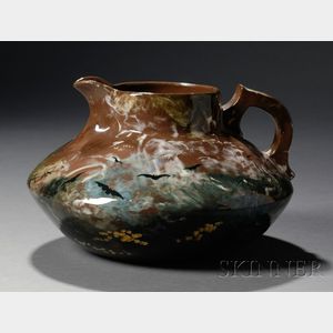 Rookwood Pottery Pitcher Decorated with Bats