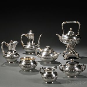 Seven-piece Tiffany & Co. Sterling Silver Tea and Coffee Service