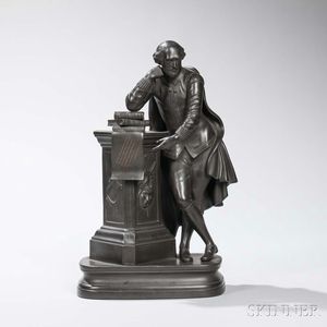 Wedgwood Black Basalt Figure of Shakespeare