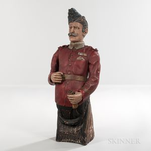 Carved and Painted Scottish Military Figurehead
