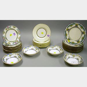 Four Sets of Mintons Porcelain Plates and Bowls