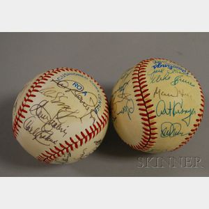 1984 Chicago White Sox Team Autographed Baseball and Another 1980s Baseball Team Autographed Baseball.