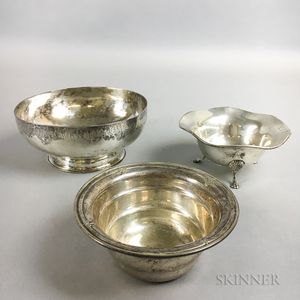 Three Silver Bowls
