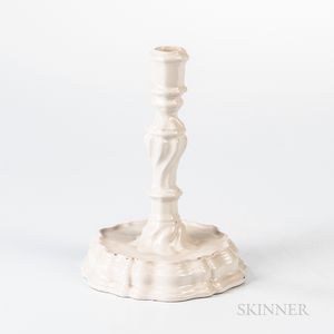 Faience Rococo Candlestick