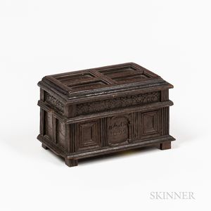 Carved and Paneled "Oak from Merton Priory" Box
