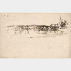 James Abbott McNeill Whistler (American, 1834-1903) The Little Putney No. 1