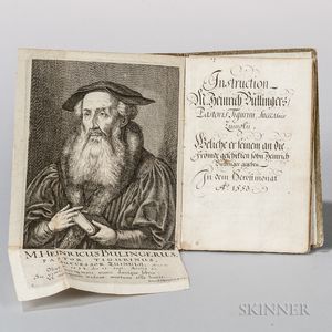 Bullinger, Heinrich (1504-1575) Instruction M. Heinrich Bullingers Pastoris Tigurini, Successoris Zuinglii.