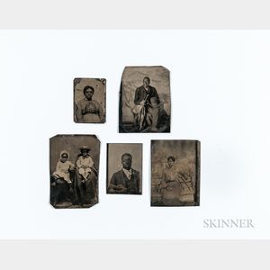 Five Tintypes of African Americans