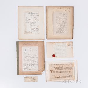 Six 19th Century U.S. Military Letters and Autographs.