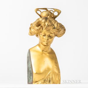 Hans Stoltenberg Lerche (German, 1867-1920) Art Nouveau Female Bust