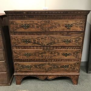 Queen Anne Grain-painted Pine Chest of Drawers