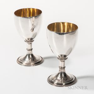 Two British Silver Goblets