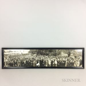 Framed Panoramic Photograph of President Hoover and the Universalist General Convention