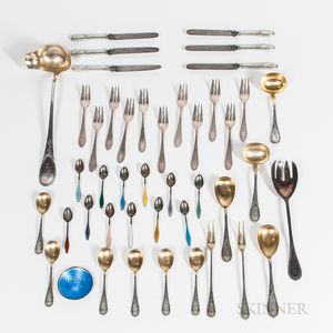 Group of Assorted Continental Silver Tableware