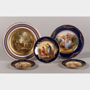 Five Vienna Porcelain Plates