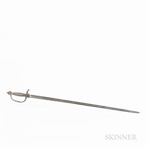 English Officer's Silver Hilted Spadroon