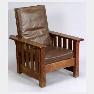 J.M. Young Oak Morris Chair