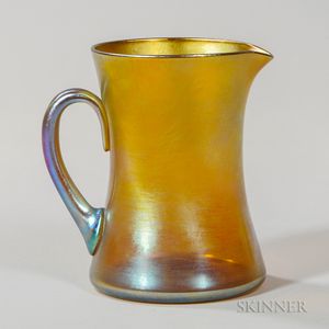 Tiffany Gold Favrile Pitcher