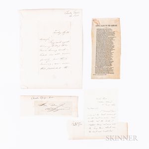 Four 19th Century Poetry/Writer's Items.