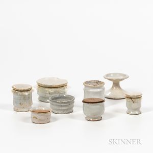 Eight Small Pieces of Tin-glazed Earthenware