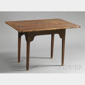 Federal Red-painted Tavern Table