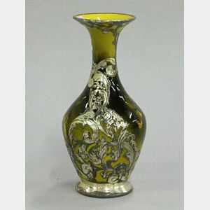 Rookwood Pottery Silver Overlay Standard Glaze Vase