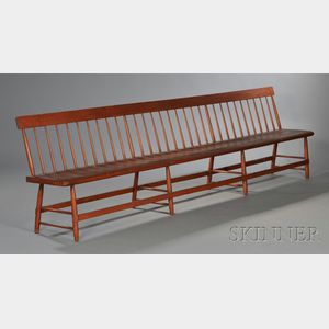 Shaker Red-washed Bench