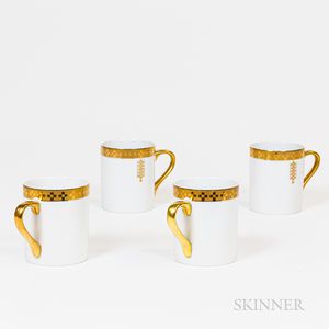 Four Tiffany Imperial Cups