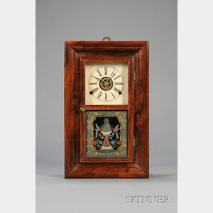 Rosewood Miniature Ogee Clock by Smith & Goodrich