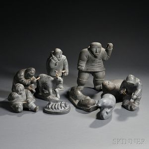 Ten Inuit Carvings