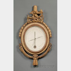 Gilded French Barometer