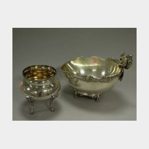 Barbour Silver Plated Squirrel Figural Nut Bowl and a Victorian Plated Footed Waste Bowl.