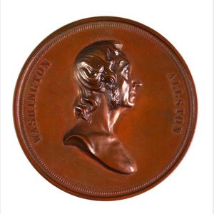 Peter Paul Duggan (American, d. 1861) Commemorative Medallion of Washington Allston