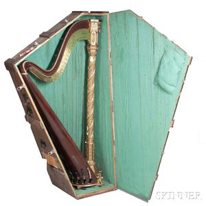 French Double-action Concert Harp, Erard, Paris, 19th Century