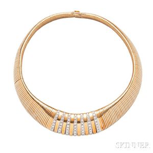 18kt Gold and Diamond Necklace, Retailed by Cartier