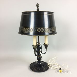 Modern Bronze Boudoir Lamp