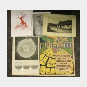 Lot of Miscellaneous Prints and Printed Material.