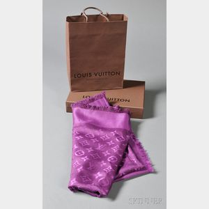Wool and Silk "Cassis" Shawl, Louis Vuitton