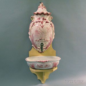 Faience Lavabo with Stand