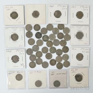 Forty-eight Three Cent Nickel Trimes