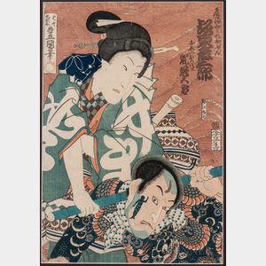 Utagawa Kunisada (Toyokuni III, 1786-1864) Woodblock Print