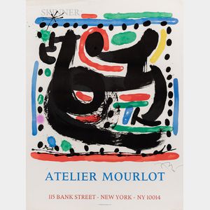 After Joan Miró (Spanish, 1893-1983) Atelier Mourlot, Bank Street, New York